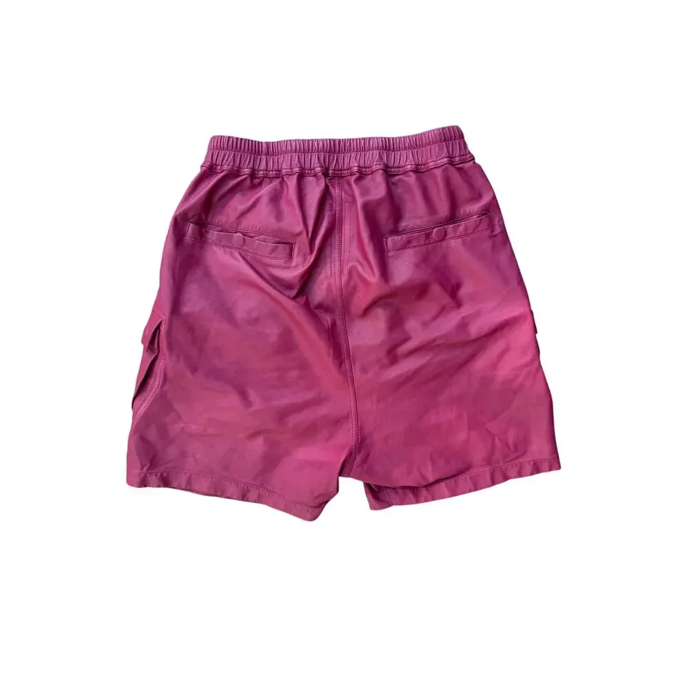 Size M - Rick Owens Cargobela Leather Shorts